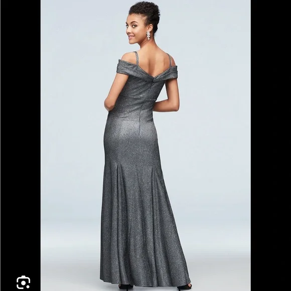 R & M Richards | Dresses | Rm Richards Off The Shoulder Cap Sleeved Mermaid  Gown | Poshmark